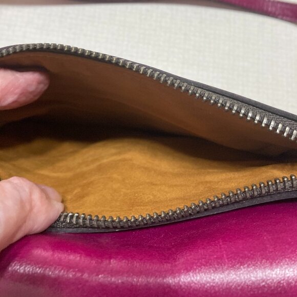 NWT Very Pretty Patricia Nash Tooled and Studded Dark Purple Crossbody - Picture 11 of 12